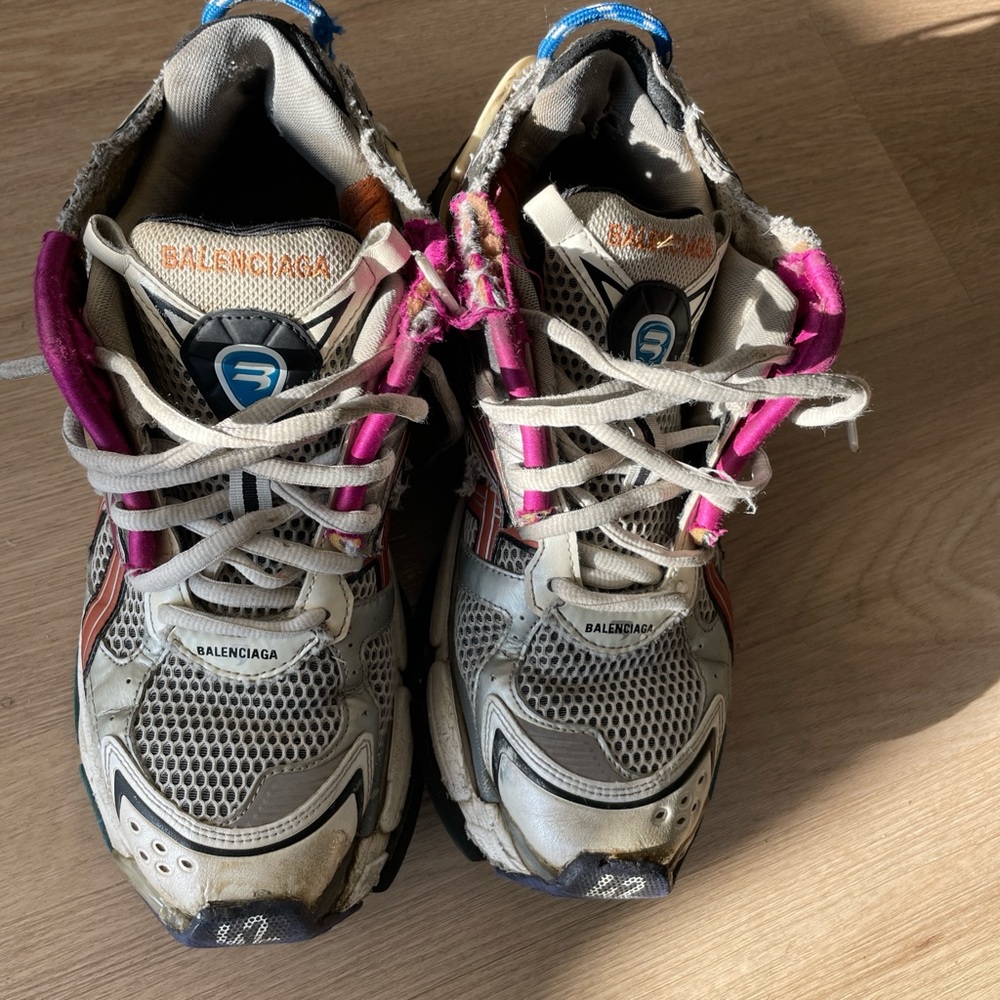 Balenciaga Gray and Pink Athletic Shoes - Picture 1 of 3